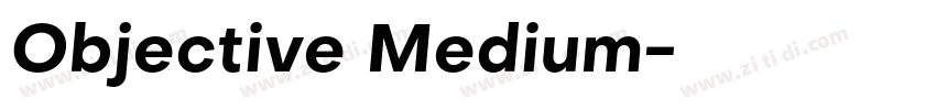 Objective Medium字体转换